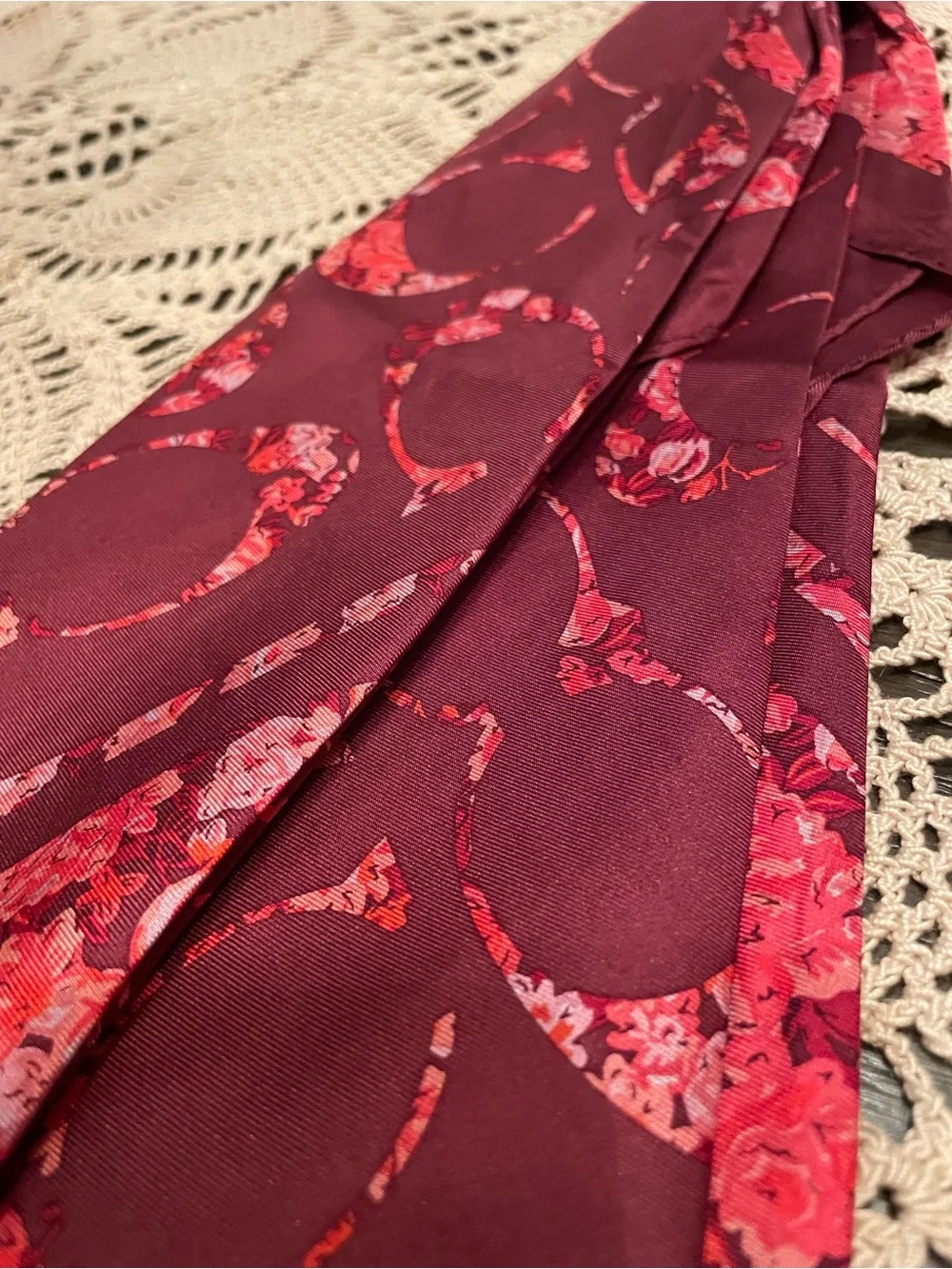Coach Signature Rose Meadow Print Silk Square Scarf
